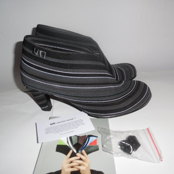 United Nude Fold Mid  Heel Ankle Bootie Gray 8 - Picture 1 of 10